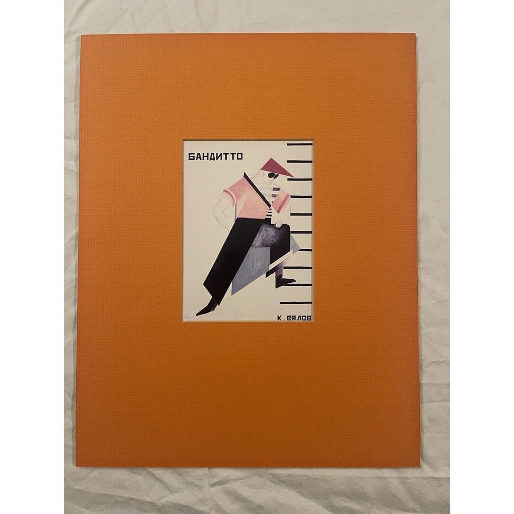 Konstantin Vialov Russian Costume Design for‎ a Bandit Camorra of Seville Print